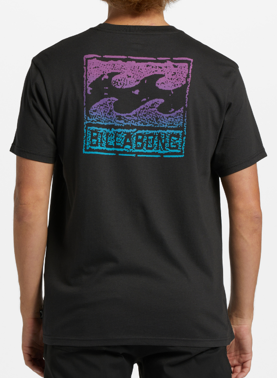 MEN'S BILLABONG CRAYON WAVE T-SHIRT BLACK