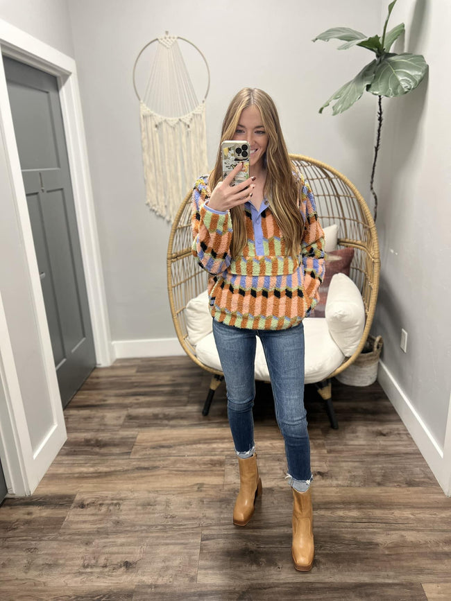 BILLABONG SWITCHBACK SHERPA PULLOVER SWEATER TOP