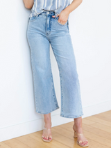 LUCA HIGH RISE LIGHT WASH WIDE LEG JEANS