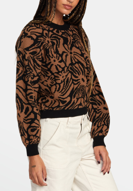 RVCA DIP IN SWEATER TOP