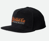 MENS BRIXTON BLACK BELFORD NETPULS MP SNAPBACK