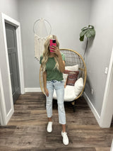 NOEL GREEN THERMAL SHORT SLEEVE BASIC TEE