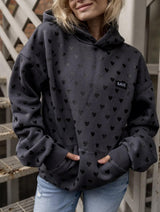 HEART TO HEART BLACK HOODIE