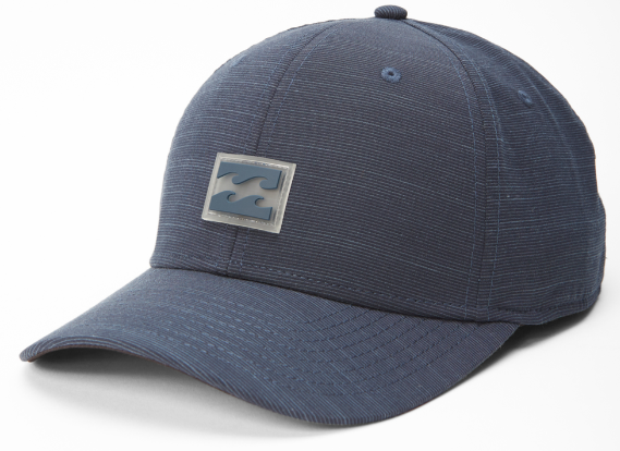 MENS BILLABONG NAVY BLUE ALL DAY FLEXFIT HAT