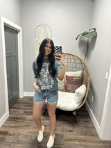 BRIXTON BLOOM OVERSIZED GRAPHIC TEE