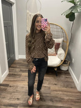 THE PLEATED POLKA DOT BLOUSE