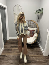 HANNAH ROSEWOOD BARREL DENIM JEANS