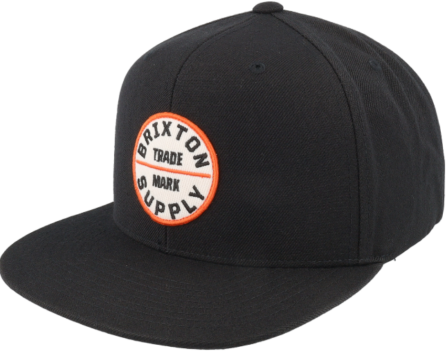 BRIXTON OATH III SNAPBACK BLACK/ORANGE