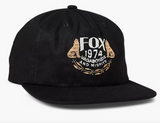 MENS FOX BLACK PREDOMINANT ADJUSTABLE CAP