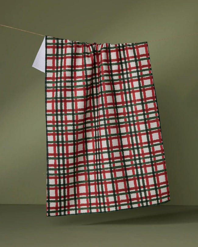 GEOMETRY HOLIDAY CHARM TEA TOWEL