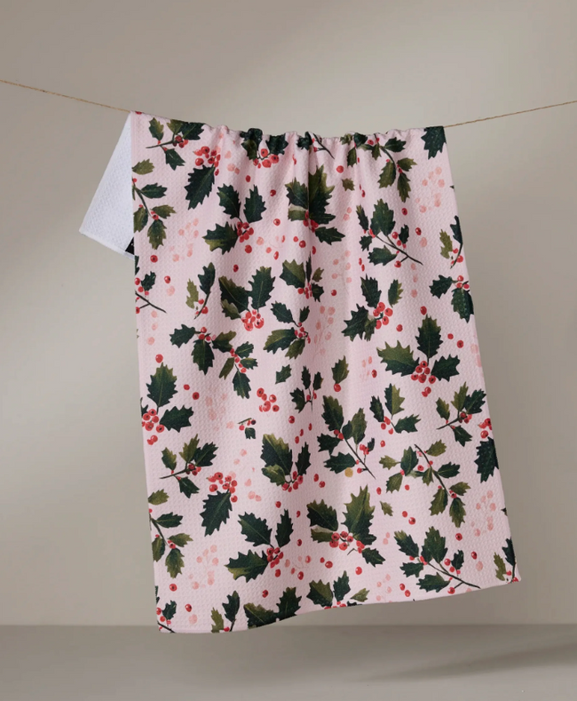 GEOMETRY BLUSHBERRY TEA TOWEL