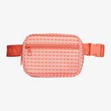 JUNO CHECKERED THREAD WALLET FANNY PACK