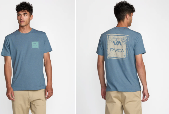 MENS RVCA ALL THE WAY SHORT SLEEVE TEE