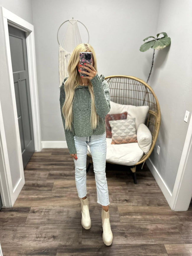 ONEILL JAYNE SOLID TEXTURE HOODIE TOP