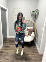 RUBY RED POMEGRANATE CREW SWEATSHIRT