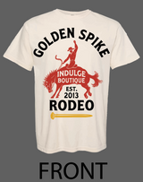 CREAM AND RED GOLDEN SPIKE RODEO TEE