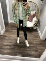 ROXY LET IT GO FLANNEL BUTTON UP
