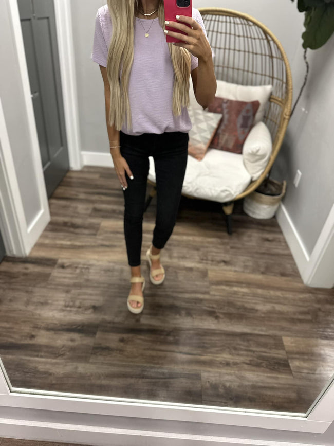 STILL INTO YOU LAVENDER BLOUSE