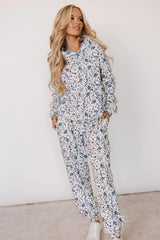 BLOOMING IN BLUE POCKET JOGGER SWEATPANTS
