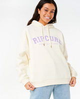 RIPCURL VVARSITY CREAM AND LILAC HOODIE
