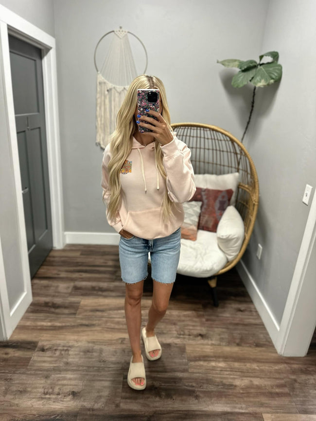 BILLABONG LIGHT PEACH ALL GOOD IN SUMMER HOODIE