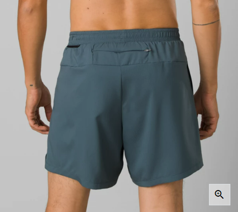 MEN'S PRANA PEAK TO PAVEMENT SHORT GREY BLUE