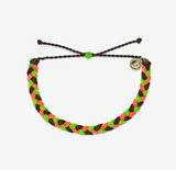 PURAVIDA BRAIDED BRACELET WATERMELON