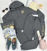 HURLEY HEATHER GREY PERMANENT VACATION HOODIE