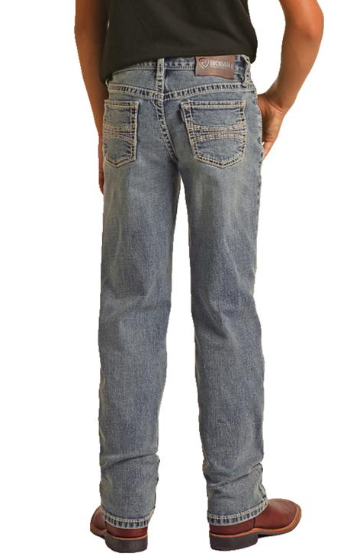 BOYS ROCK & ROLL HOOEY MEDIUM VINTAGE REVOLVER STRAIGHT DENIM