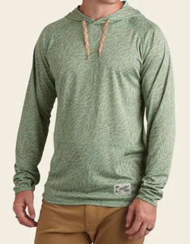 HOWLER BROTHERS LOGGERHEAD HOODIE ISLE GREEN