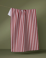 GEOMETRY RED RIBBON TEA TOWEL