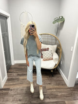 OLIVIA LIGHT WASH WIDE LEG DENIM JEANS