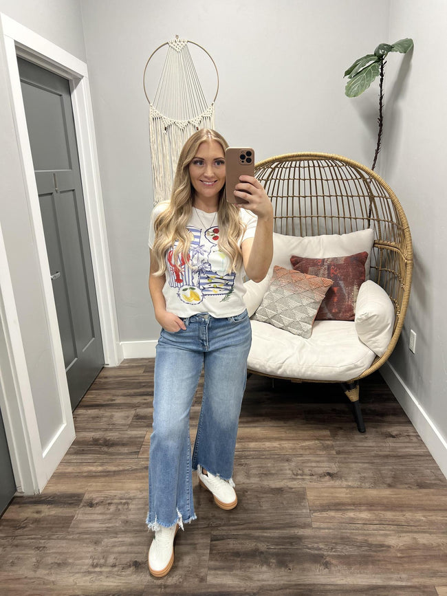 CAPE COD WHITE BABY GRAPHIC TEE