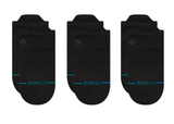 BLACK ICON LOW TAB 3 PACK STANE SOCKS