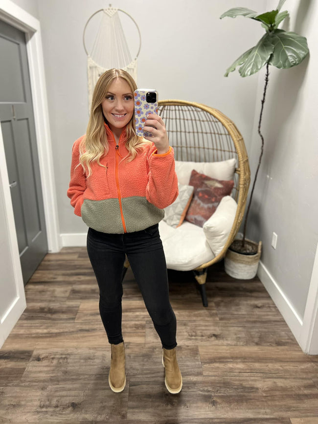 MARMOT GRAPEFRUIT AROS FULL ZIP FLEECE JACKET