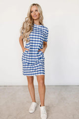 OLLIE BLUE GINGHAM DRESS