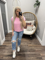 ADDILYN CANDY PINK BUTTON UP CARDIGAN TOP