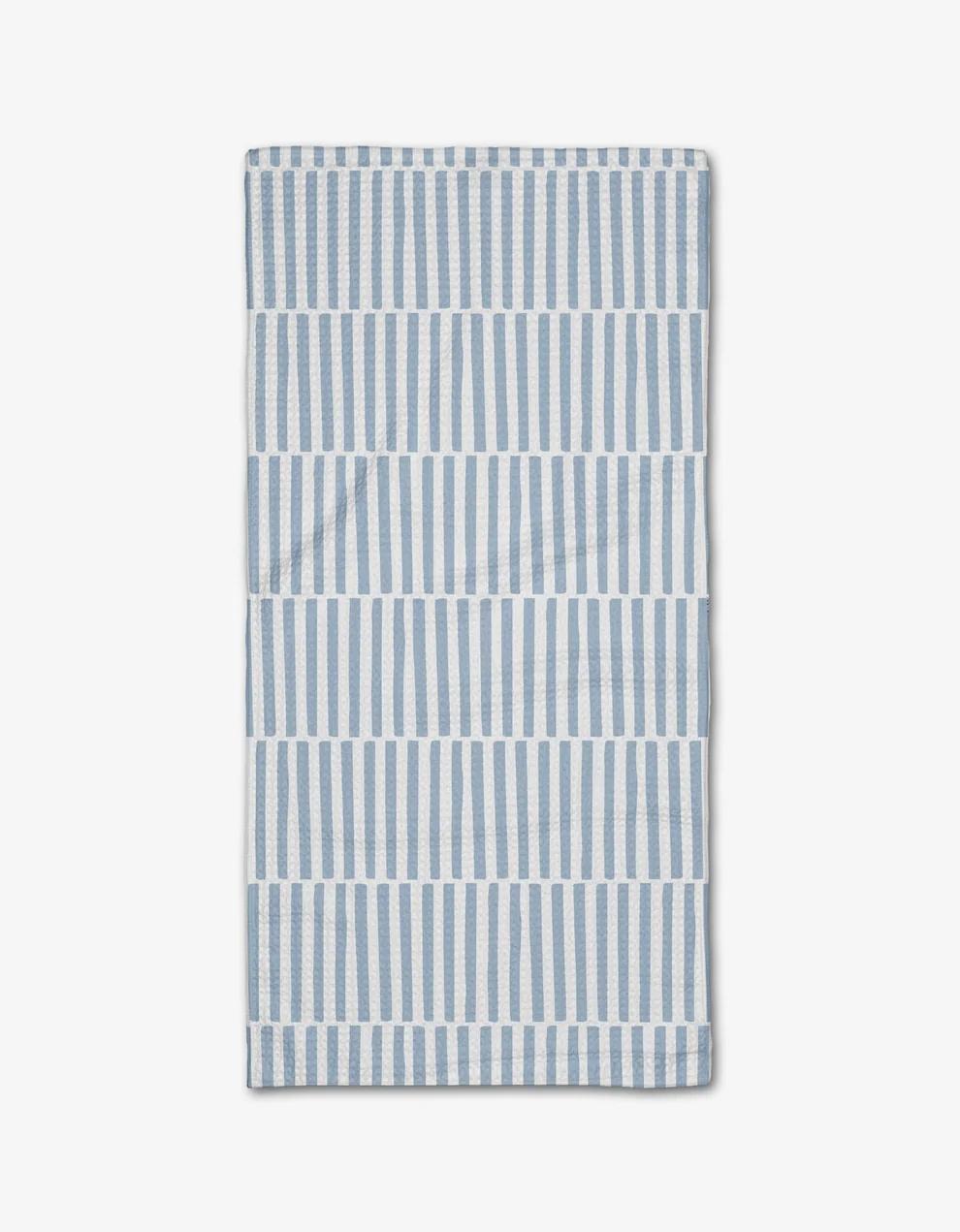 GEOMETRY BLUE STRIPES BAR TEA TOWEL