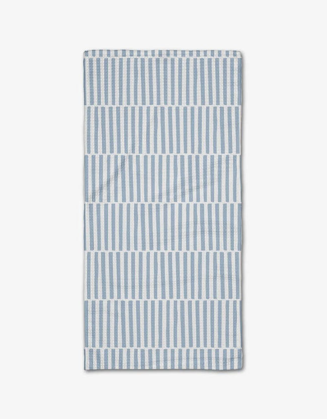 GEOMETRY BLUE STRIPES BAR TEA TOWEL