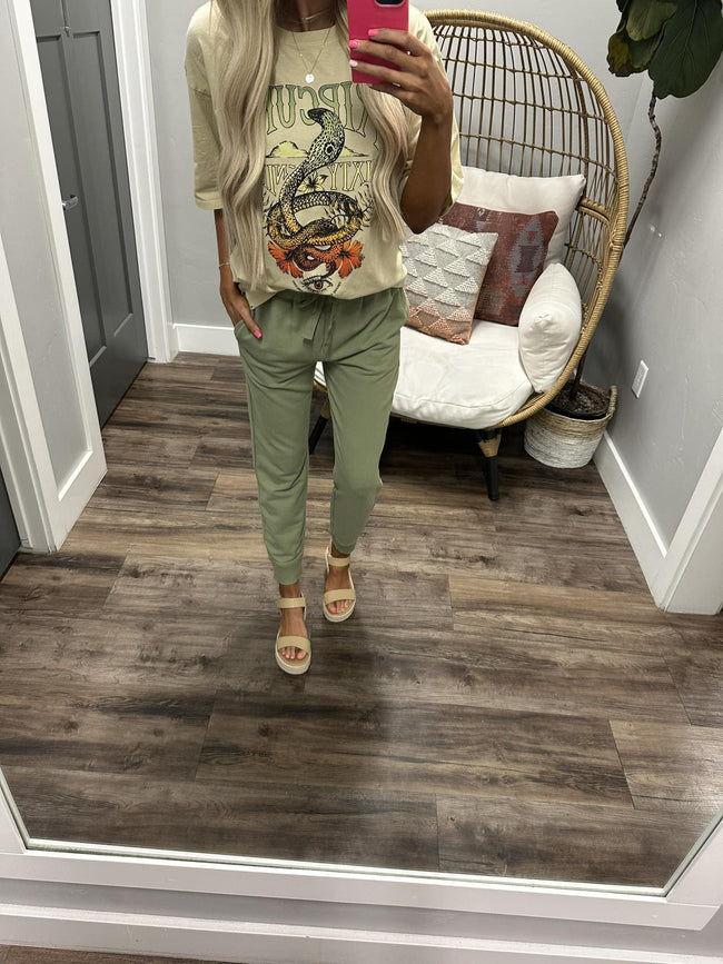 HURLEY OIL GREEN NOVELTY JOGGERS