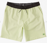 MENS BILLABONG CROSSFIRE ELASTIC SUBMERSIBLE SHORTS 18" CITRUS