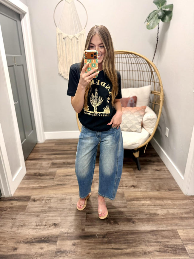 GABRIELLA BARREL DENIM JEANS