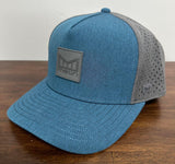 MELIN TEAL/ G REY ODYSSEY STACKED HAT