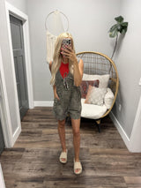 SAVANNAH LEOPARD DENIM ROMPER
