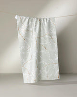 GEOMETRY QUIET FLOWERS TEA TOWEL