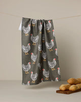 GEOMETRY HEN HOUSE TEA TOWEL
