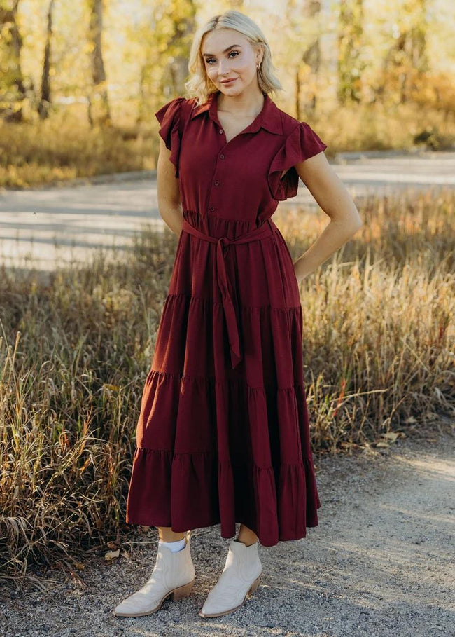 THE GOLDIE CLAY CREEK MIDI DRESS