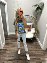 CHARCOAL LOVE YOURSELF MORE GRAPHIC TEE