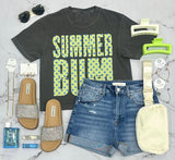 SUMMER BUM POLKA DOT GRAPHIC  TEE