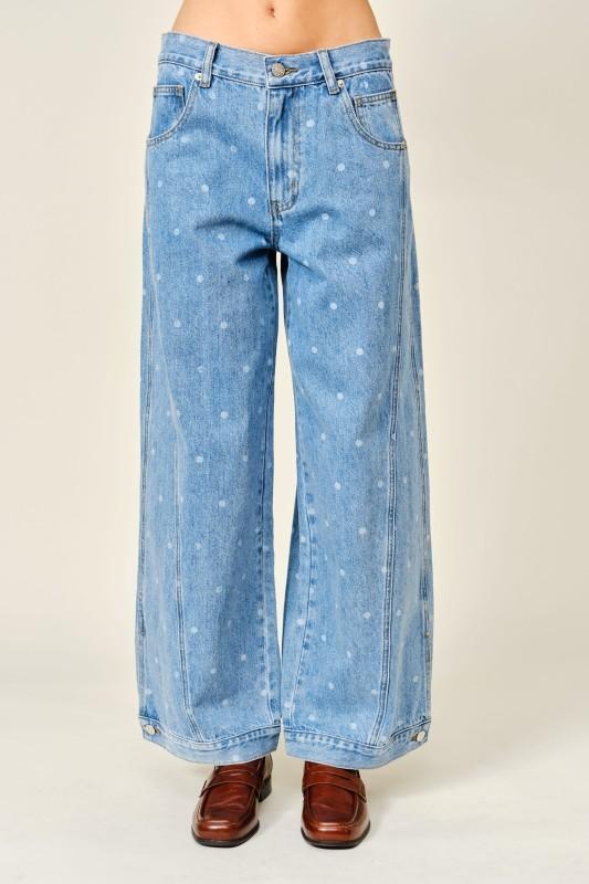 HARLEY POLKA DOT DENIM JEANS